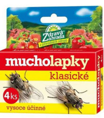 Mucholapky klasické - Zdravá zahrada - ochrana proti hmyzu - 4 ks