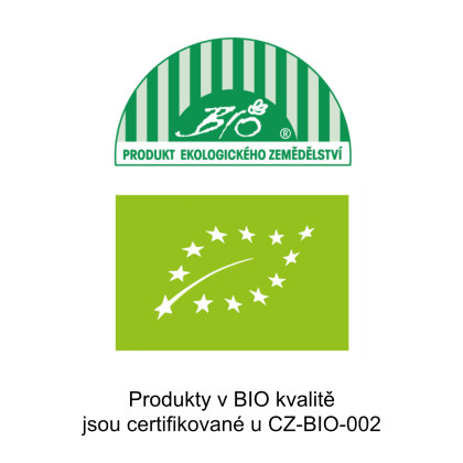 Produkty v BIO kvalitě jsou registrované u CZ-BIO-002