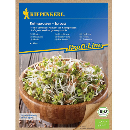BIO Ředkvička - bio semena na klíčení - 60 g