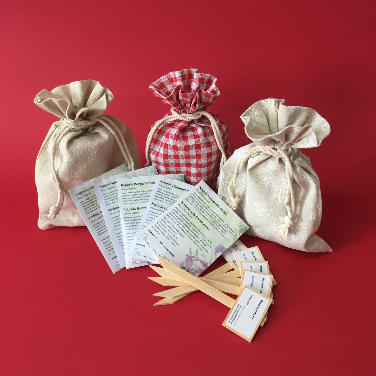 Dárkový balíček semen petúnií - zdarma dárkové balení